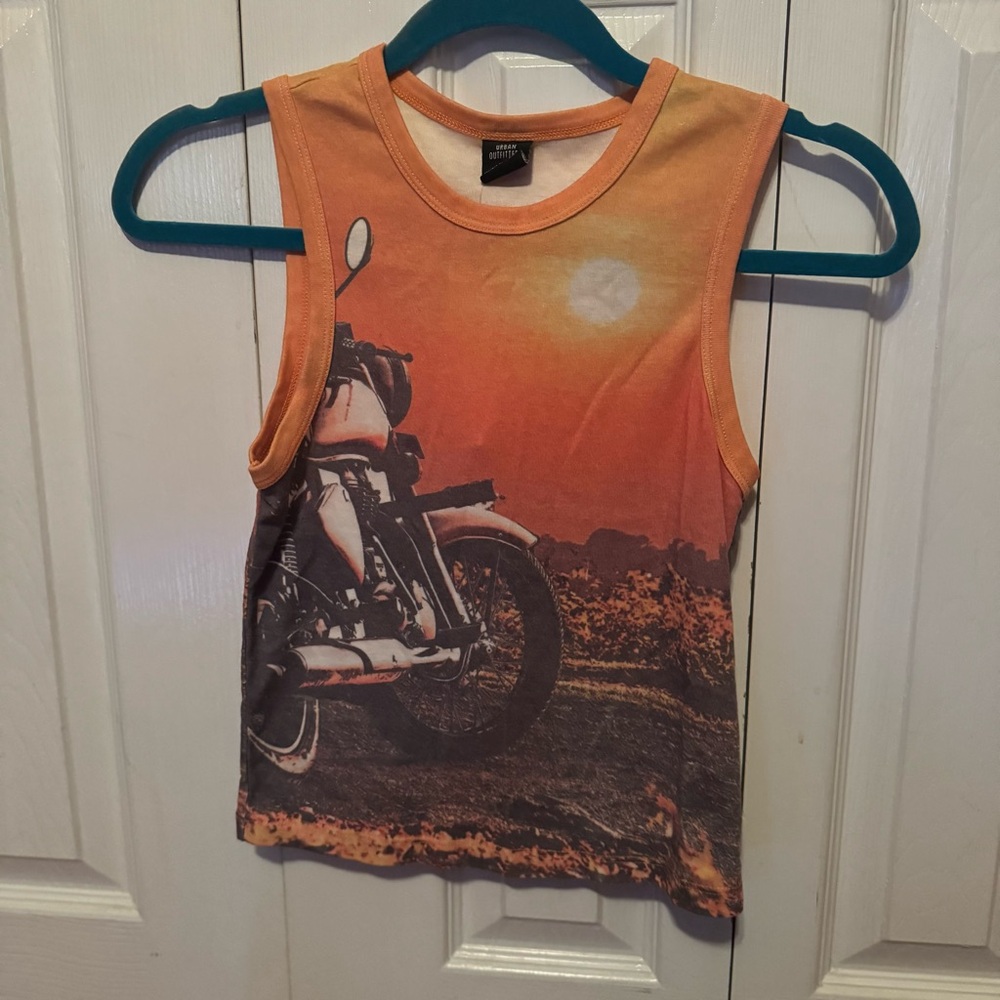 Urban Outfitters Motobike Photo-Real Tank Top NWT